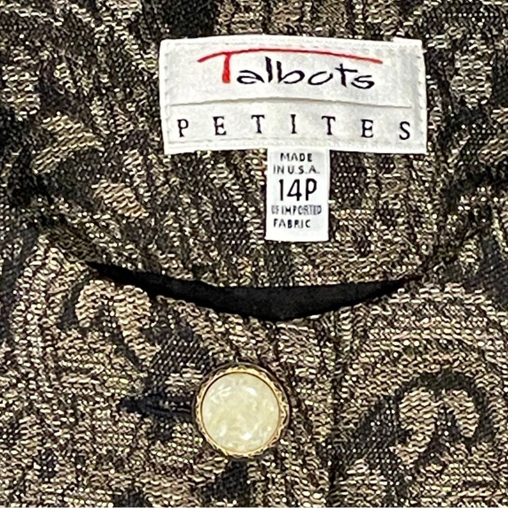 Talbots Size 14P Jacket - Shimmering fabric - Picture 7 of 9